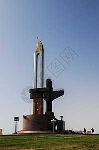 埃及苏伊士中东十月战争纪念碑高清图片