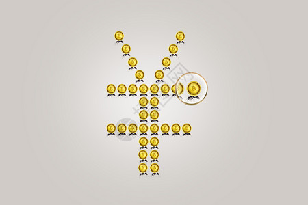 比特币美金符号背景图片