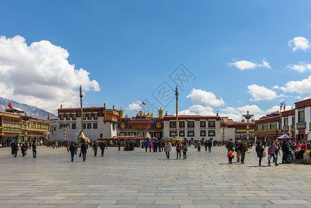 大昭寺大昭寺广场高清图片