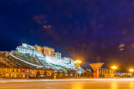 布达拉宫背景图片