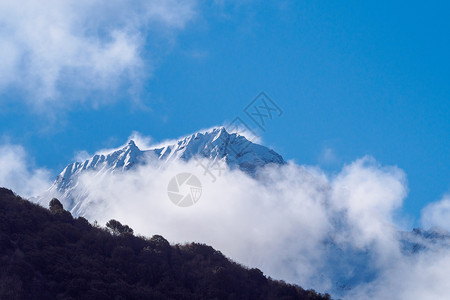 西藏雪山背景图片