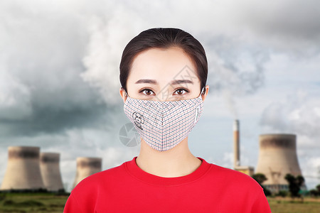 厨师带口罩环境污染设计图片