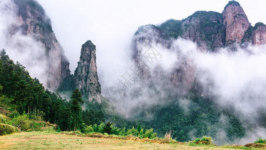 浙江仙居风景背景