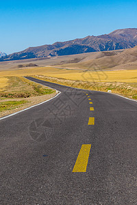 中国新疆自治区风景新疆公路背景