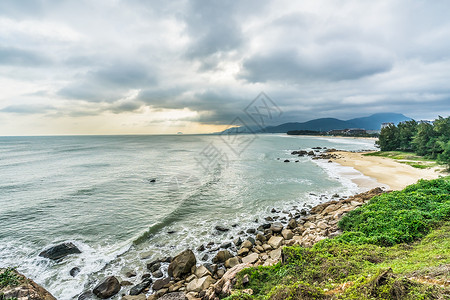 海南南燕湾风光背景