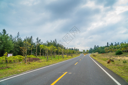 海南公路自驾风光高清图片素材