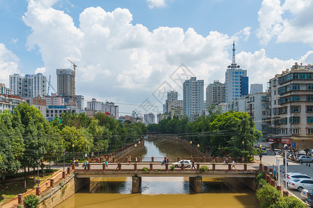 云南街景背景图片