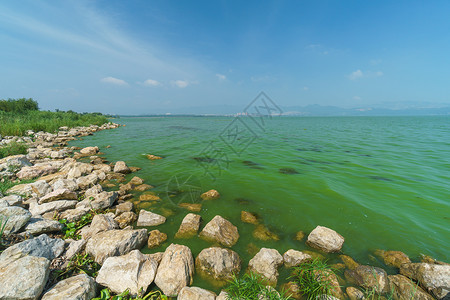 云南滇池背景图片