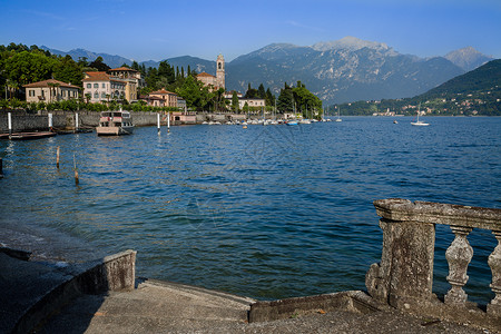 意大利北部科莫湖景区高清图片