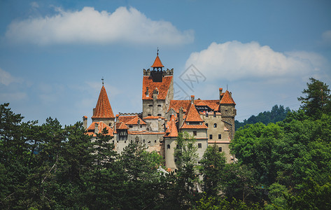 卡通吸血鬼城堡著名的罗马尼亚吸血鬼城堡背景