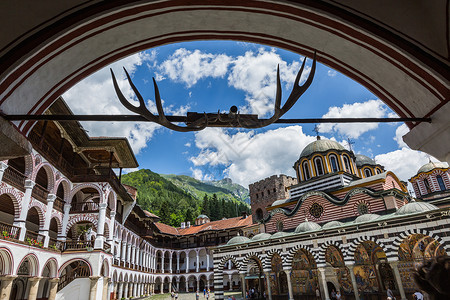 保加利亚著名的里拉修道院高清图片
