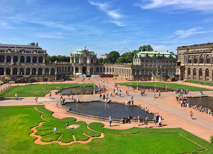 德国著名建筑德国著名旅游城市德累斯顿建筑风光背景