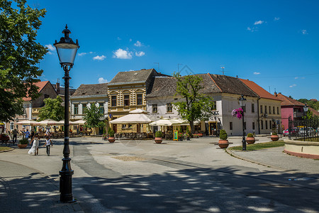 欧洲小镇街景高清图片