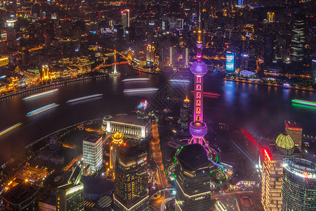 上海东方明珠塔夜景图片