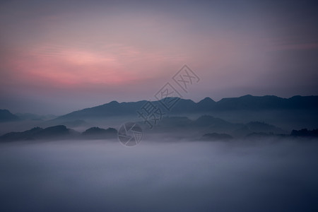 渝北区周家山日出背景