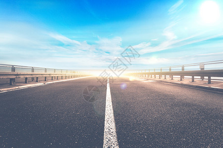 铝合金护栏公路背景设计图片