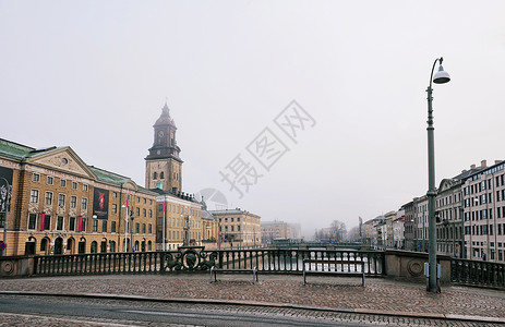 街角建筑瑞典哥德堡街角背景