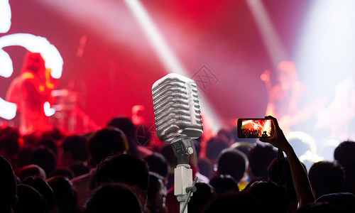 歌手唱歌演唱会背景设计图片