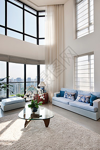 公寓设计现代中式客厅背景