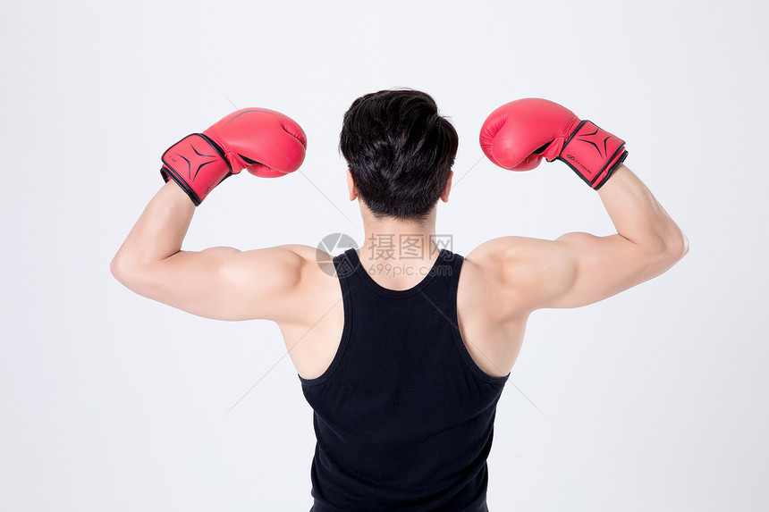 运动健身男性人像拳击图片