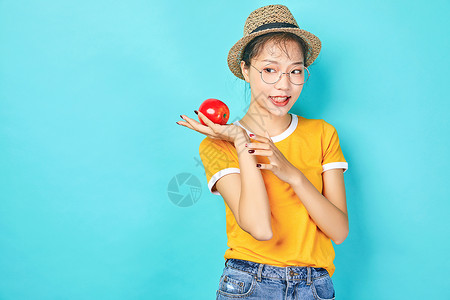 色彩女性俏皮可爱背景图片