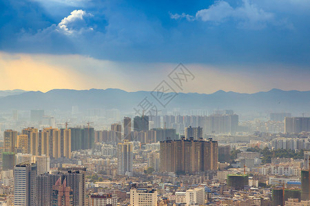 南宁城市建筑风光背景图片