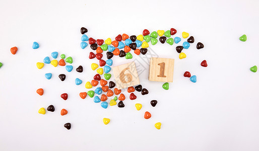 六一儿童节的糖果背景图片