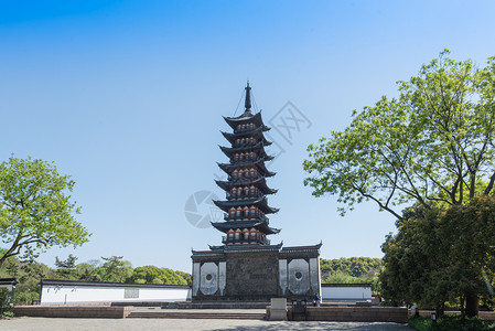 上海松江古典园林方塔园背景图片