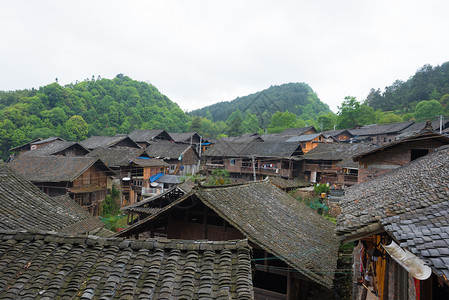 贵州黔东南剑河县苗族村寨背景图片