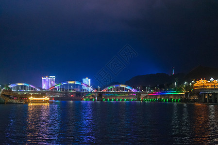 贵州黔东南剑河夜景背景