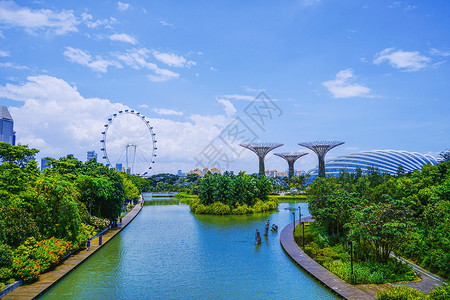新加坡滨海湾花园双馆新加坡背景