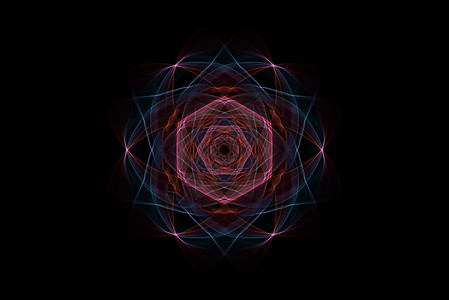 彩色几何图案科幻线条素材背景背景