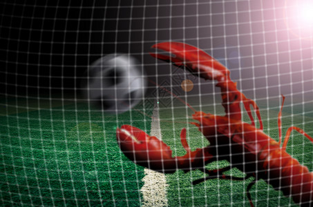 龙虾季世界杯足球赛设计图片