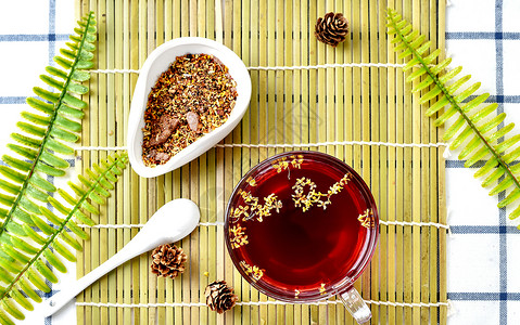 夏日喝茶酸梅汤茶背景