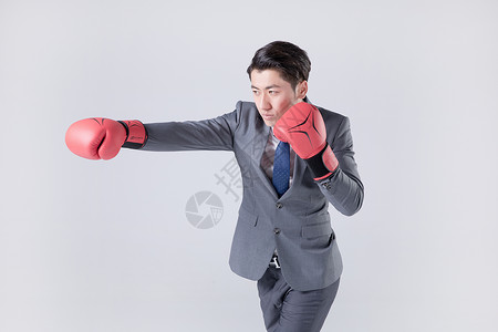 商务男性拳击手套图片