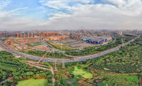 竹叶海公园俯瞰武汉宜家广场图片