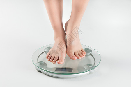 女子量体重背景