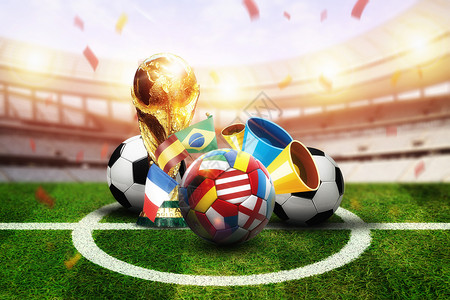 敏捷足球员庆祝世界杯设计图片