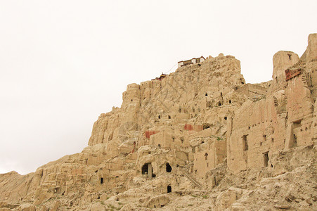 西藏古格王朝遗址背景