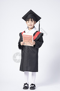 培训证书模版拿着书本的毕业小女孩背景