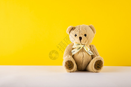 可爱玩具熊简约色彩拼搭儿童节背景背景