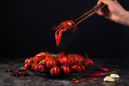 夏季小龙虾促销夏季美食小龙虾背景