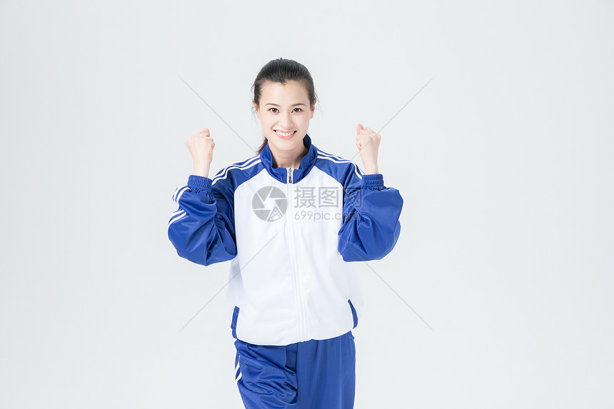 学生校服女性形象展示图片