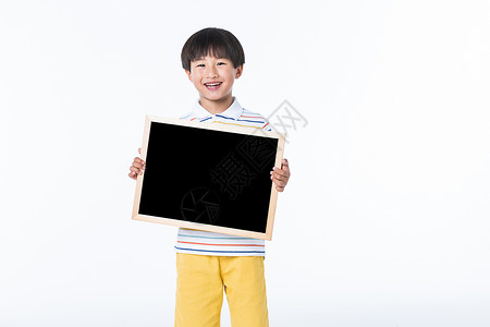 儿童手拿小黑板图片