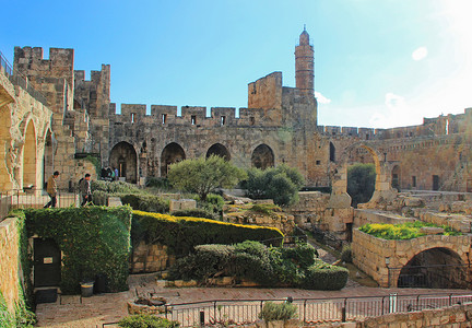 以色列耶路撒冷大卫之城背景