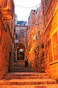以色列耶路撒冷古城高清图片