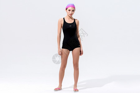 女子游泳运动员形象高清图片