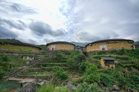 福州土楼福州永定土楼群背景