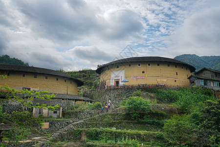 福州土楼福州永定土楼群背景