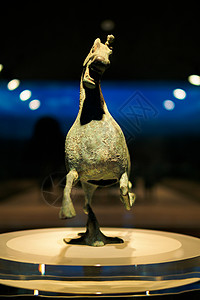 甘肃省博物馆铜奔马马踏飞燕背景